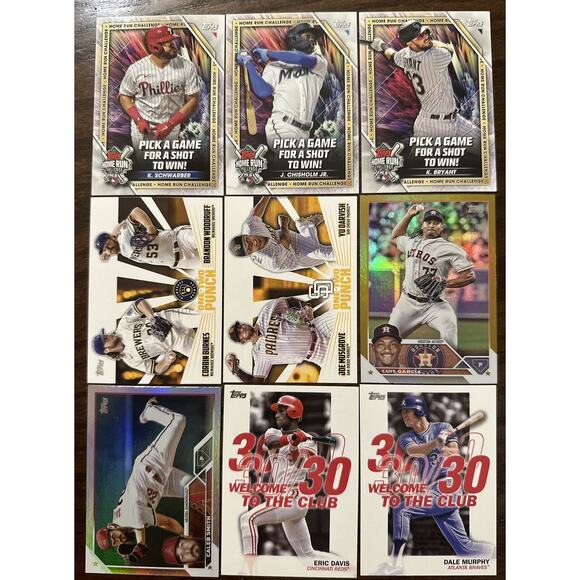 2023 Topps Baseball Inserts Lot Of 28 Different HR Challenge, One-Two Punch, Etc - Picture 1 of 6